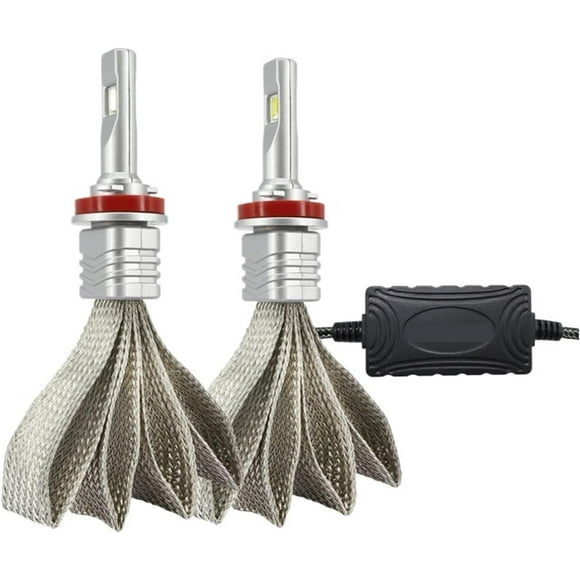 2pcs Compatible for 6000K H7 LED Car Headlights Compatible for H1 H11 9006 9005 9012 H4 Car Bulb LED Automotive Lights CSP LED Car Headlight DC10-24V (Size : H7)