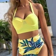 thumbnail image 4 of Travelwant Women's High Waist Bikini Swimsuit Floral Print Tie Two Piece Bathing Suit, 4 of 7