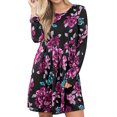 thumbnail image 1 of Matchstick Robe Midi à Manches Longues à Imprimé Floral pour Femme, 1 of 5
