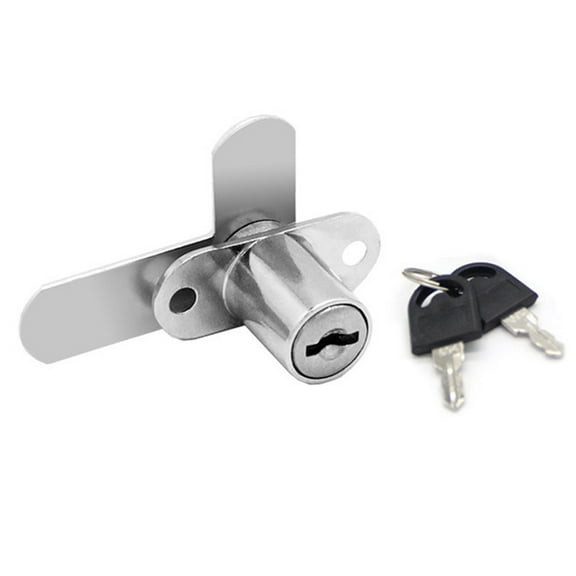 7-Shaped Double Door Lock for File Cabinet,Mailbox,16/19mm Zinc Alloy Cabinet Security Lock with 2 Keys