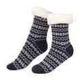 thumbnail image 2 of IDALL Women Slipper Fuzzy Socks, Non Slip Winter Warm Fluffy Fleece Lined Cozy Soft Thick Comfy Thermal Christmas Sock Navy One Size, 2 of 6