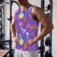 thumbnail image 5 of Fotbe Chemistry Tools Pattern Men's Quick Dry Workout Tank Top Gym Muscle Tee Fitness Bodybuilding Sleeveless T Shirt Breathable Workout Shirt-Small, 5 of 9
