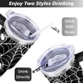 thumbnail image 5 of Spooky Night Tumbler 40oz - Full Moon Witch Artwork Insulated Reusable Mug with Straw, 5 of 9