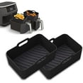 thumbnail image 2 of 2-pack reusable air fryer silicone liners, 2 of 2