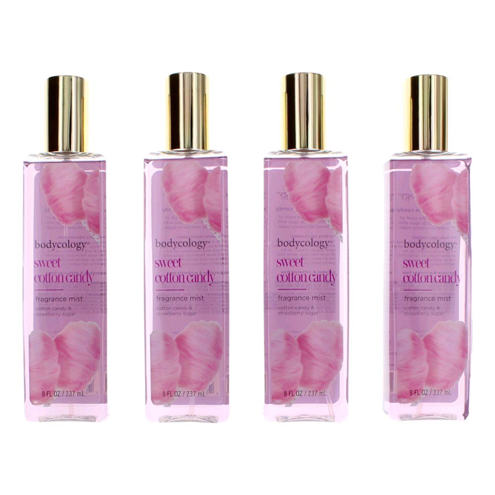 Sweet Cotton Candy by Bodycology, 4 Pack 8 oz Fragrance Mist women