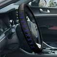 thumbnail image 4 of FH Group Genuine Leather Lace-Up Steering Wheel Cover - Blue, 4 of 7