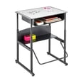 thumbnail image 3 of Bowery Hill Contemporary Adjustable Height Black Desk 1204GR, 3 of 8