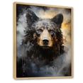 thumbnail image 2 of Designart "A Noir Bear On Dramatic Shadow" Animals Bear Floater Framed Wall Art Prints, 2 of 5