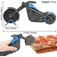 thumbnail image 2 of Motorcycle Pizza Cutter, Funny Pizza Cutter, Stainless Steel Plastic Pizza Roller, Pizza Wheel, Pizza Knife, Pizza Cutter with Sharp Cutter Wheel & St, 2 of 5