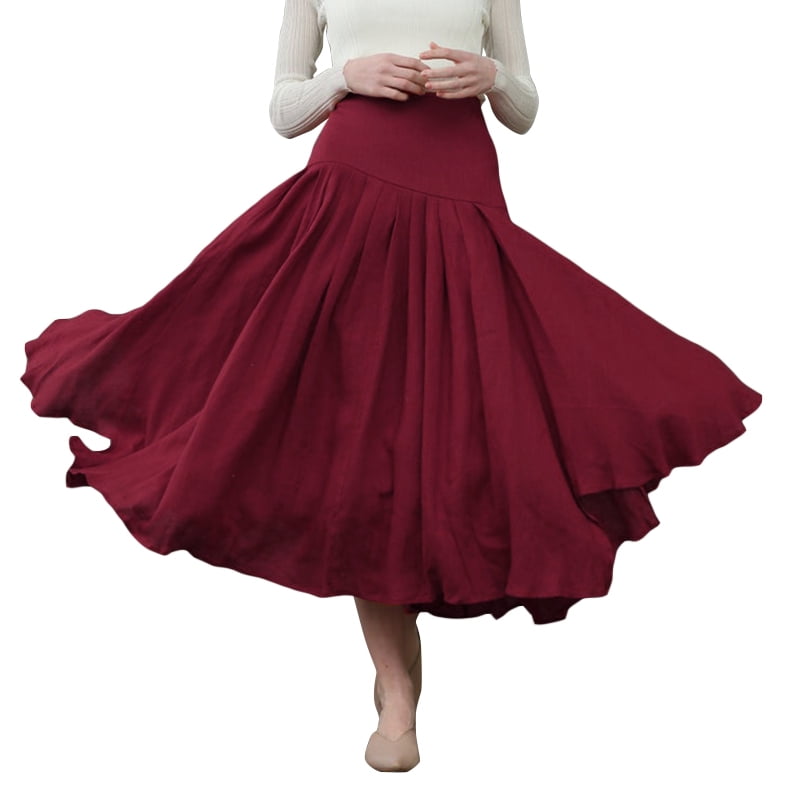 mid length casual skirts