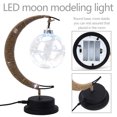 thumbnail image 4 of Lámpara Lámpara de bola de ratán con globo LED, lámpara de sala de baile de cáñamo y ratán de hierro forjado (azul) Ndcxsfigh Nuevos Originales, 4 of 9