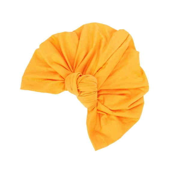 OULII Yellow Woman Knotted Hat Warm Winter Beanie Gift for Anniversary Celebration