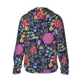thumbnail image 3 of Daiia Floral UPF 50+ Sun Protection Hoodie Jacket Lightweight Long Sleeve Sun Shirt for Women Men with Pocket Hiking Outdoor-X-Large, 3 of 9