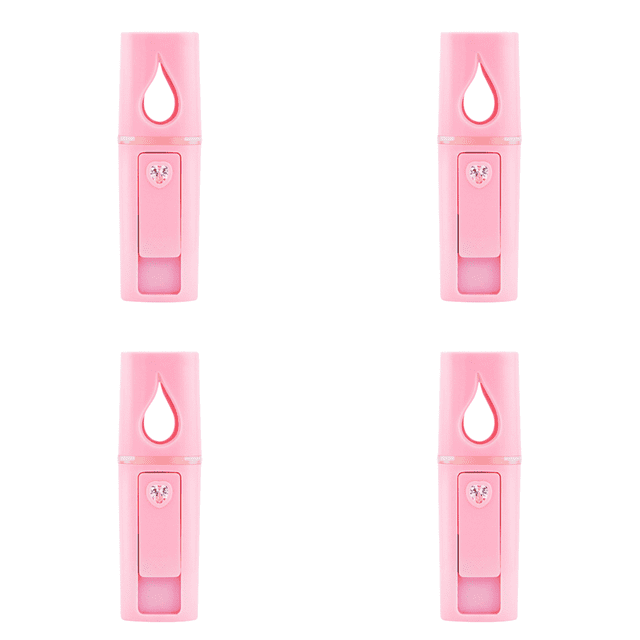 L2 Mini Facial Mister Con Espejo Superior Práctico Pulverizador Niebla Fría () Rosa
