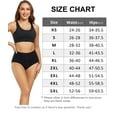 thumbnail image 6 of Wirarpa Women's Underwear High Waisted Full Coverage Cotton Briefs 4 Pack(S, Black/Nude/Pink/Blue), 6 of 6