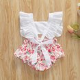 thumbnail image 3 of ITFABS Baby Girl's Summer Jumpsuits Flying Sleeve Lemon/Cartoon Printed Romper, 3 of 7