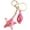 Rose Red, variant on Shell Design Keychain - Vibrant Acrylic Star Pendant Keyring for Backpacks, Beach Vacation Essential