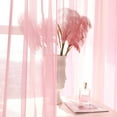 thumbnail image 2 of Dtwnek Sheer Curtains Solid Color Curtains Light Filtering Window Drapes for Living Room/Bedroom, 55" x 63", 2 of 7