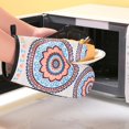 thumbnail image 2 of CNKOO 2Pcs Printed Heat Insulated Glove Mitten with Pot Pad Mat Kitchen Baking Tools, 2 of 10
