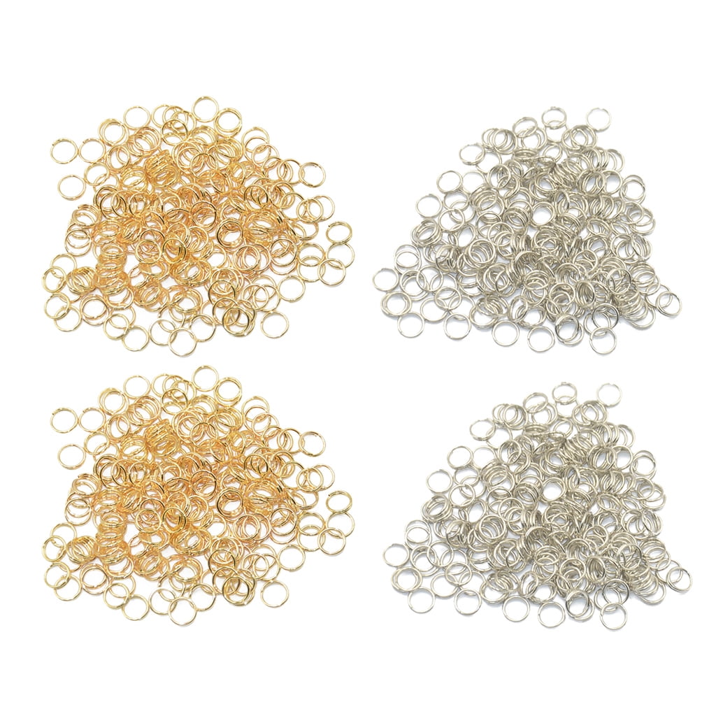 800 lot Metal Split Rings Jewelry Making Findings Jump Rings DIY
