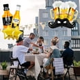 thumbnail image 3 of Yanonmyfd 13 globos de helio de cerveza Mylar corona whisky botella cerveza taza de oro pentagrama globo barba globos de aluminio para cumpleaños, correas y decoración de fiesta temática de cerveza, 3 of 7