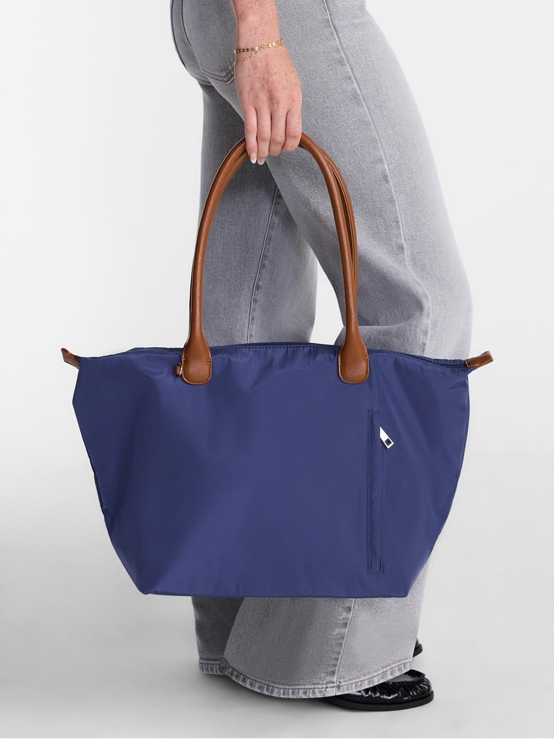 No Boundaries Women's Tote Bag, Navy - Walmart.com