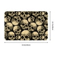 thumbnail image 3 of XMXT Non-Slip Polyester Bathroom Rugs Kitchen Door Mat, Vintage Skull Illustration Machine Washable Bath Mats Rug for Kitchen Shower Bathtub Decor, 15.7 x 23.6 inches, 3 of 9