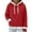 Red, variant on BLVB Women's Christmas Oversized Hoodies Drawstring Fleece Sweatshirts Holiday Pullover with Pocket