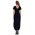 thumbnail image 2 of SIEANE Women's Short Sleeve V-Neck Split Maxi Dress with Pocket, 2 of 5