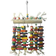 A&E Cage HB01439 Bamboo Block Cluster Bird Toy