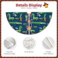 thumbnail image 3 of Sikiie Little Pirate Crocodile Nativity Christmas Tree Skirt, Jesus Christian Winter Holiday Tree Mat Decoration(30-48IN)30", 3 of 6