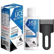 Lice No More Shampoo and Comb Kit for Head Care, Includes Fine-Tooth Comb