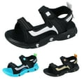 thumbnail image 4 of Otqutp Teen Boys Athletic Sports Sandals Adjustable Straps Hiking Beach Sandals for Boys Open-Toe Shoes with Rubber-Soled, 4 of 6