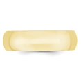 thumbnail image 3 of Auriga 10k Yellow Gold 6mm Lightweight Comfort Fit Wedding Band for Women Size- 9.5, 3 of 6