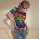 thumbnail image 3 of Fotbe Pride Rainbow Body de Mujer con Cuello Redondo y Mangas Cortas, Sin Mangas Ajustado, Suave, Cómodo y Básico-XX-Large, 3 of 7