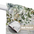 thumbnail image 4 of Green Swag Valances for Windows, Kitchen Window Curtains Over Sink, Eucalyptus Leaves Window Treatment Curtains for Living Room/Bedroom Curtains 2 Panel Sets 36"x45", 4 of 8