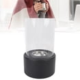 thumbnail image 1 of Chimenea De Mesa, Centro De Mesa Portátil, Chimenea De Alcohol Para Uso En Interiores Y Exteriores, Con Piedras Decorativas, Vidrio Templado, Llama Sin Humo, Base De Metal Negro, 1 of 7