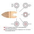 thumbnail image 3 of Pluokvzr 8pc Oscillating Carbide Multi Tool Saw Blade Metal Set For Tile Grouting Brick, 3 of 11