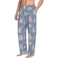 thumbnail image 2 of Xecao Cute Fat Cat Men's Straight Lounge Pajama Pants: The Ultimate in Comfortable Sleepwear, 2 of 9