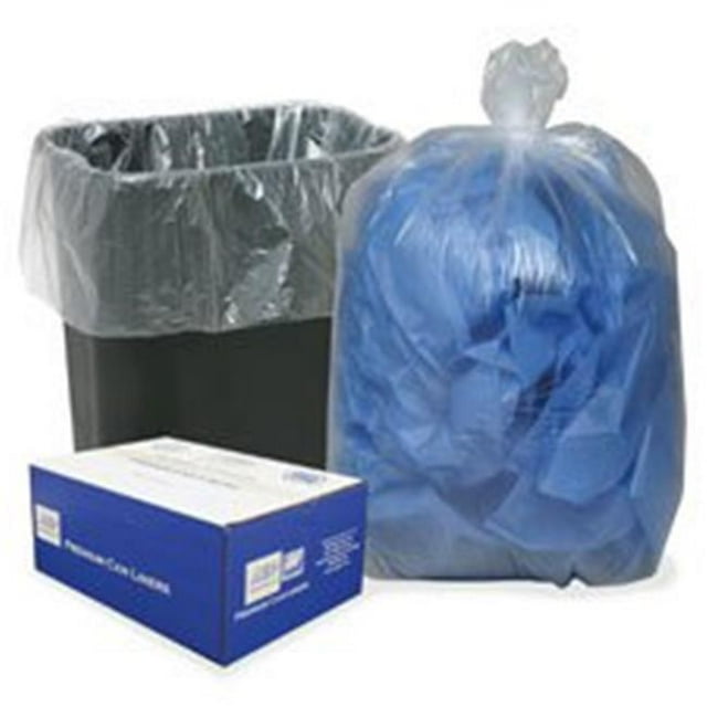 Clear Linear Low-Density Can Liners, 500 Per Count