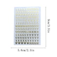 thumbnail image 2 of Small Rose Gold Self Adhesive 3D Alphabet Letter Stickers Glitter Alloy Tiny Letters For Scrapbooking DIY Art Cap Decoration, 2 of 8