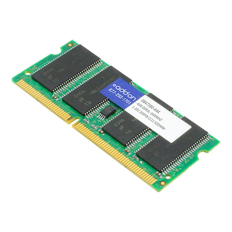 AddOn 4GB DDR3-1600MHz SODIMM for Lenovo 0B47380 - DDR3L module - 4 GB - SO-DIMM 204-pin 1600 MHz / PC3L-12800 1.35 V - unbuffered - non-ECC - for ThinkCentre
