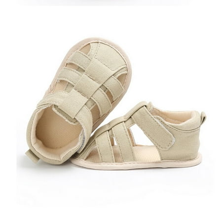 

Jxzom Toddler Baby Boy Summer Canvas Sandals Sneakers Newborn Infant Soft Sole Non-Slip First Walkers Shoes