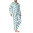 thumbnail image 2 of Fotbe Sea Turtle Pijama de Hombre con Estampado de Manga Larga, Conjunto de 2 Piezas, Ropa de Dormir Suave y Cómoda con Bolsillos-XX-Large, 2 of 7