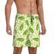 thumbnail image 2 of Balery Green Peas Pantalones cortos de pijama de punto de algodón para hombre con cinturilla y bolsillos-Medium, 2 of 6