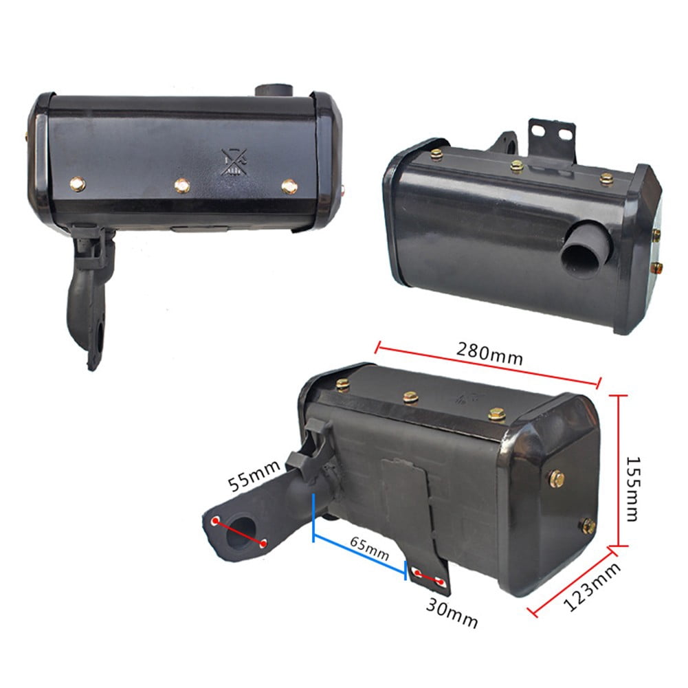 Silencieux En Alliage D'Aluminium Pour Générateur Diesel 186F/188F - Parfait Pour Les Modèles 170F à 192F, Installation Facile