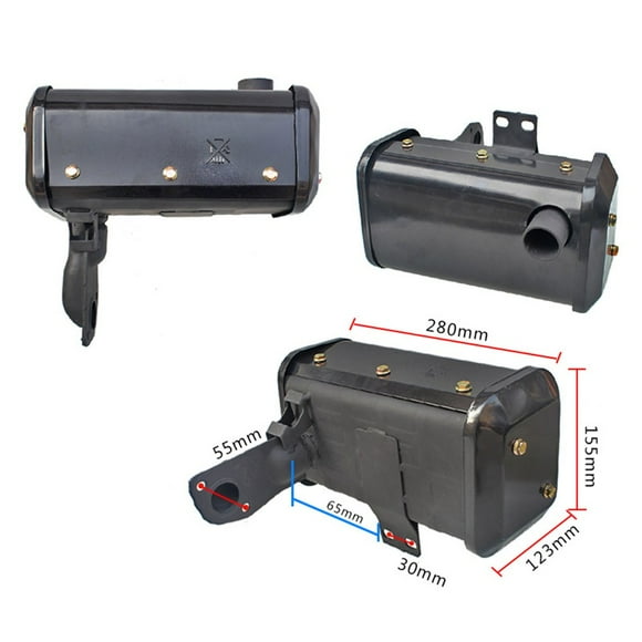 Rust Resistant Generator Exhaust Muffler Fitment For Various Engine Types