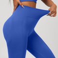 thumbnail image 5 of Women's High Waisted Scrunch Yoga Pants, Butt Lifting Peach Butt Fitness Leggings for Women, Soft Comfortable High Rise Workout Pants for Gym, Yoga and Daily Wear Blue, 5 of 7