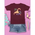 thumbnail image 3 of Storybook Dino Girl Cute T-Shirt Juniors -Image by Shutterstock,  x-Large, 3 of 4