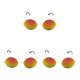 thumbnail image 4 of Gafas de sol Qarigey Pragmatic Diseño único Colores surtidos Unisex Peso ligero Dorado Púrpura 3piezas, 4 of 6